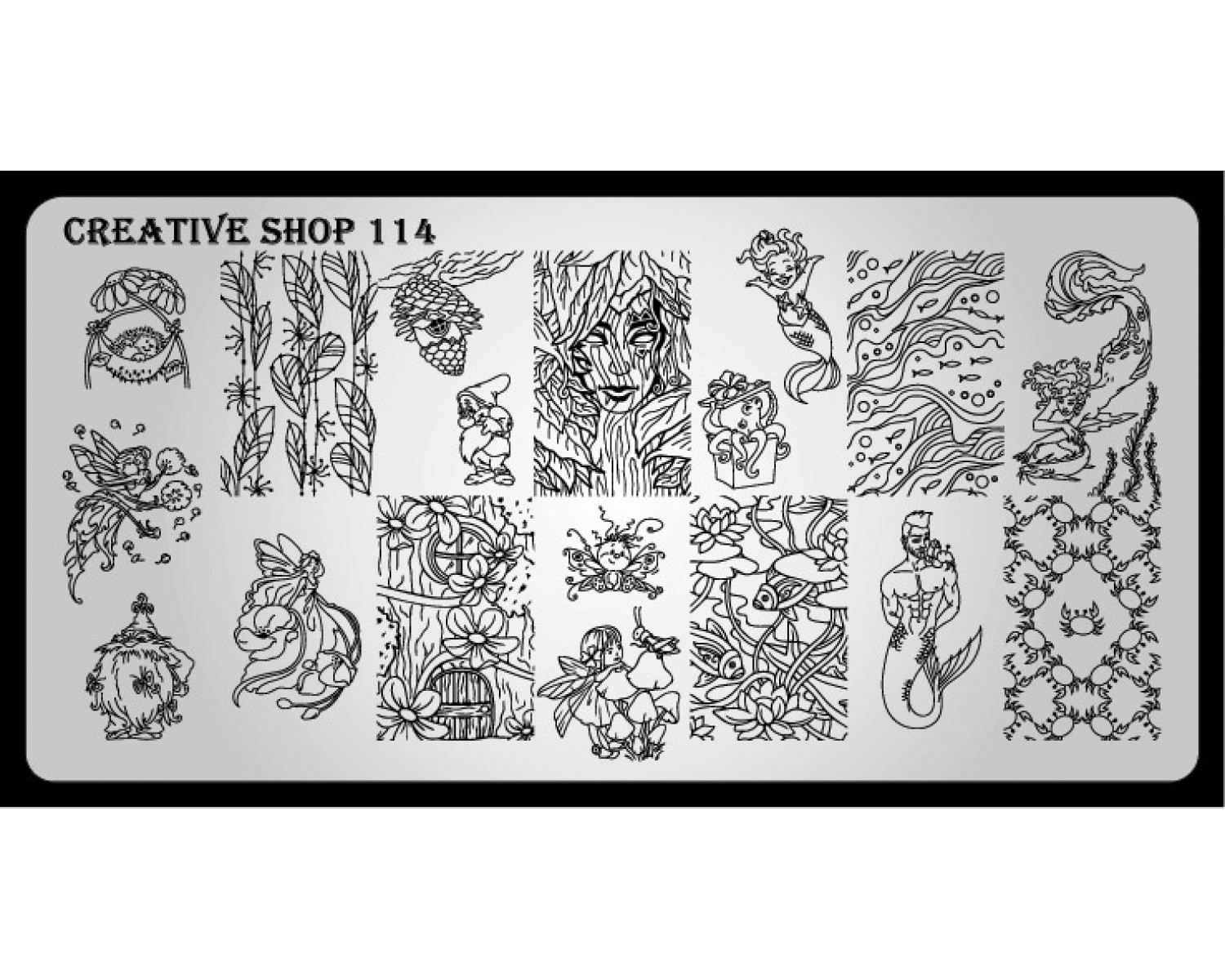 Пластина для стемпинга Creative Shop 114