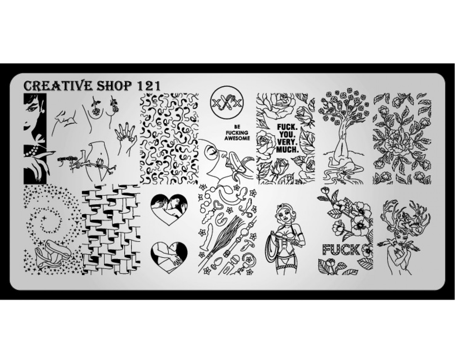 Пластина для стемпинга Creative Shop 121