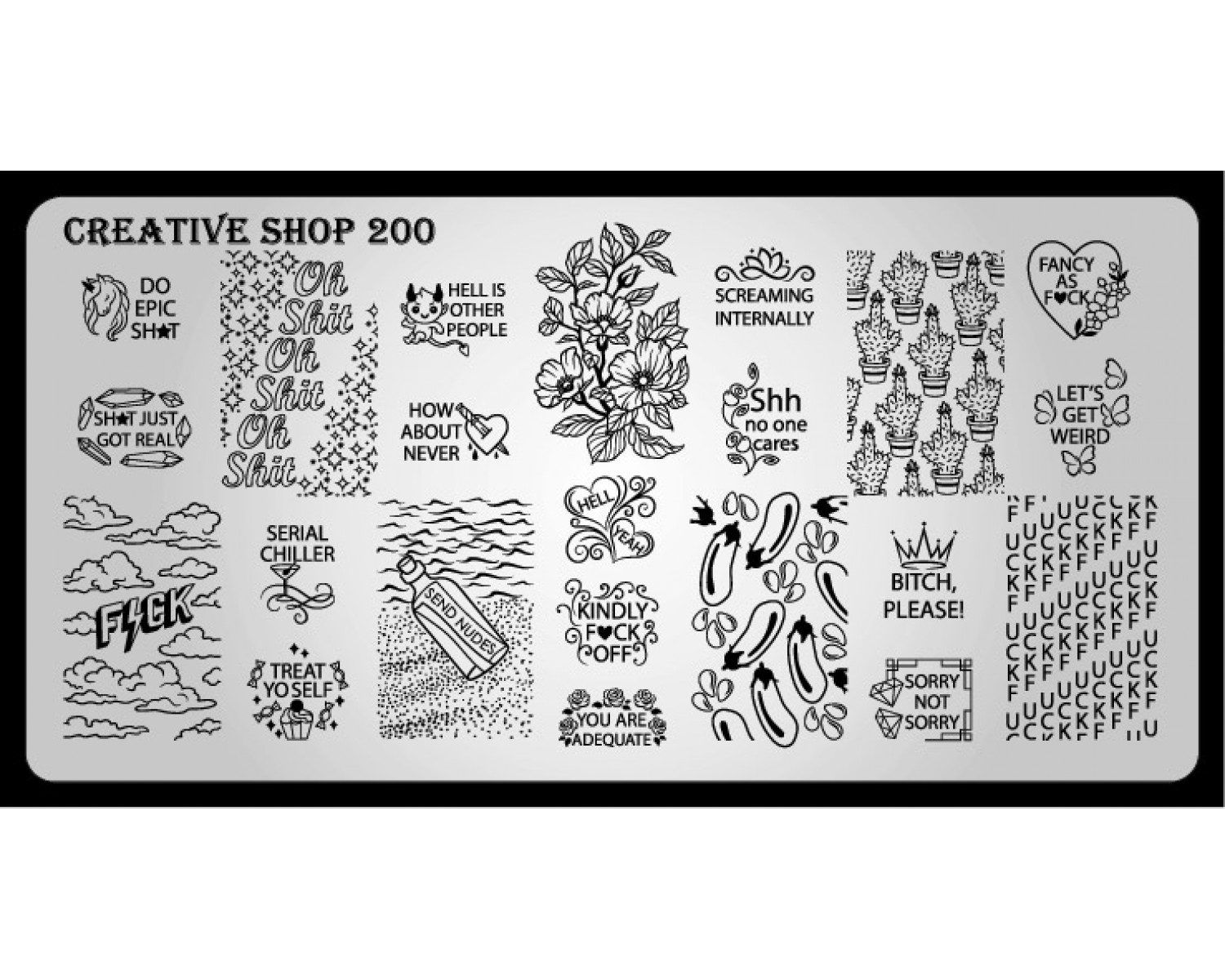 Пластина для стемпинга Creative Shop 200