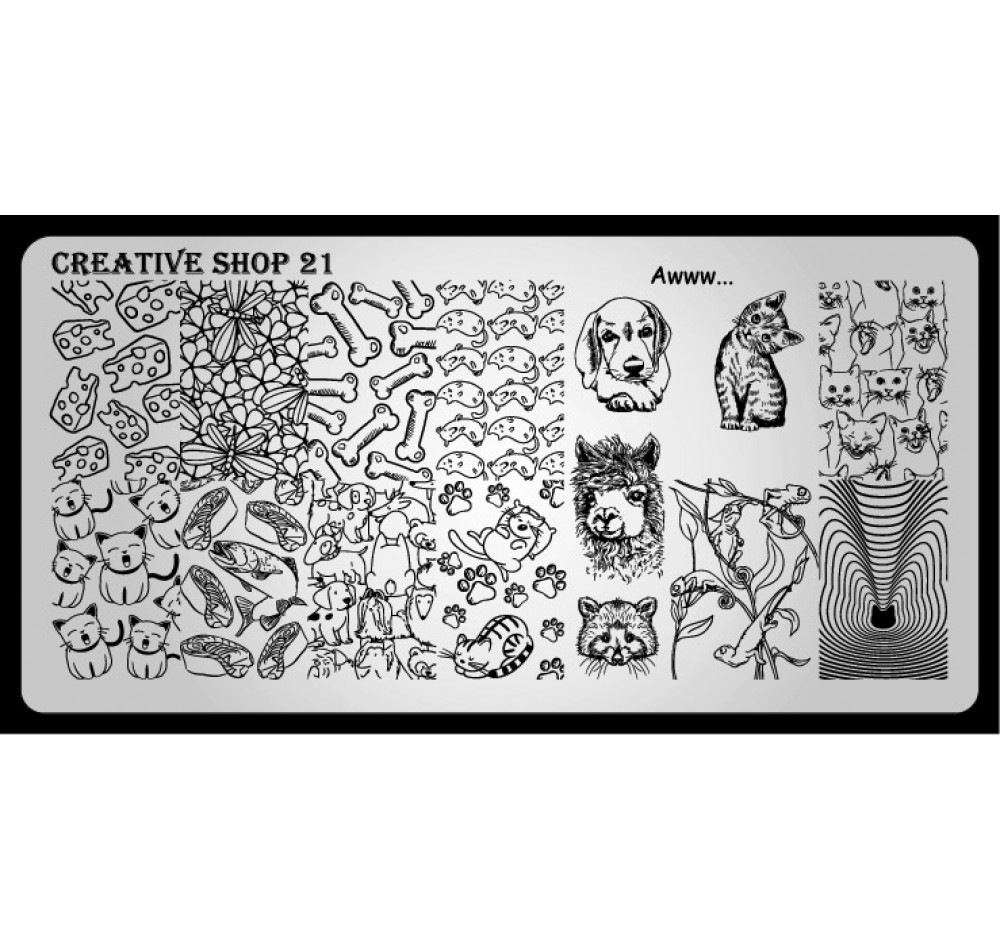 Пластина для стемпинга Creative Shop 21