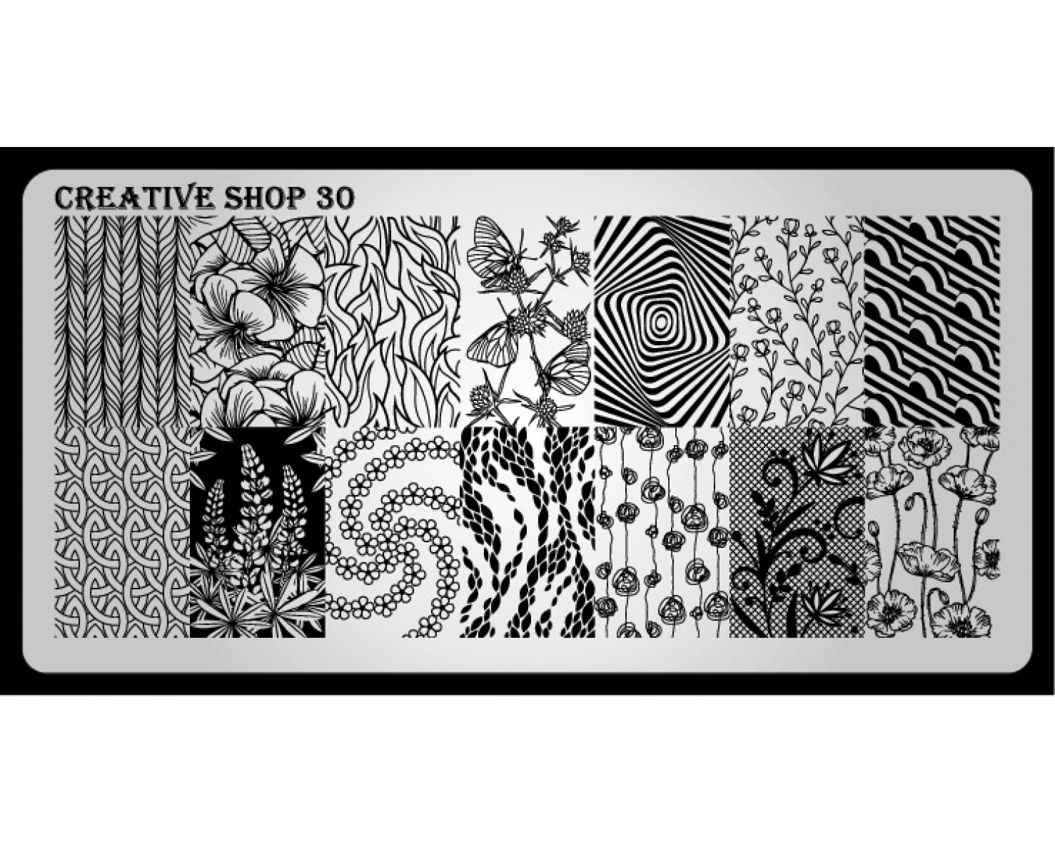 Пластина для стемпинга Creative Shop 30