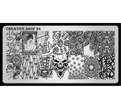 Пластина для стемпинга Creative Shop 34