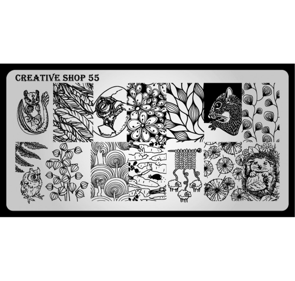 Пластина для стемпинга Creative Shop 55