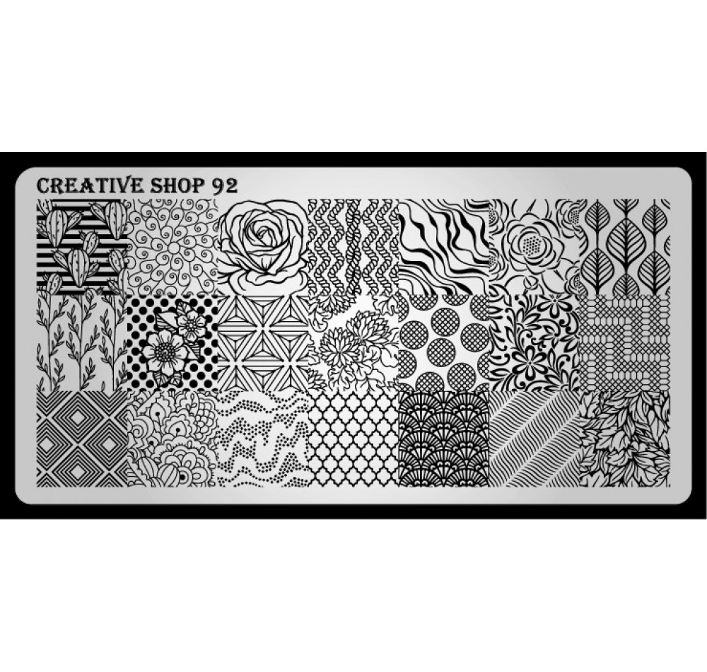 Пластина для стемпинга Creative Shop 92