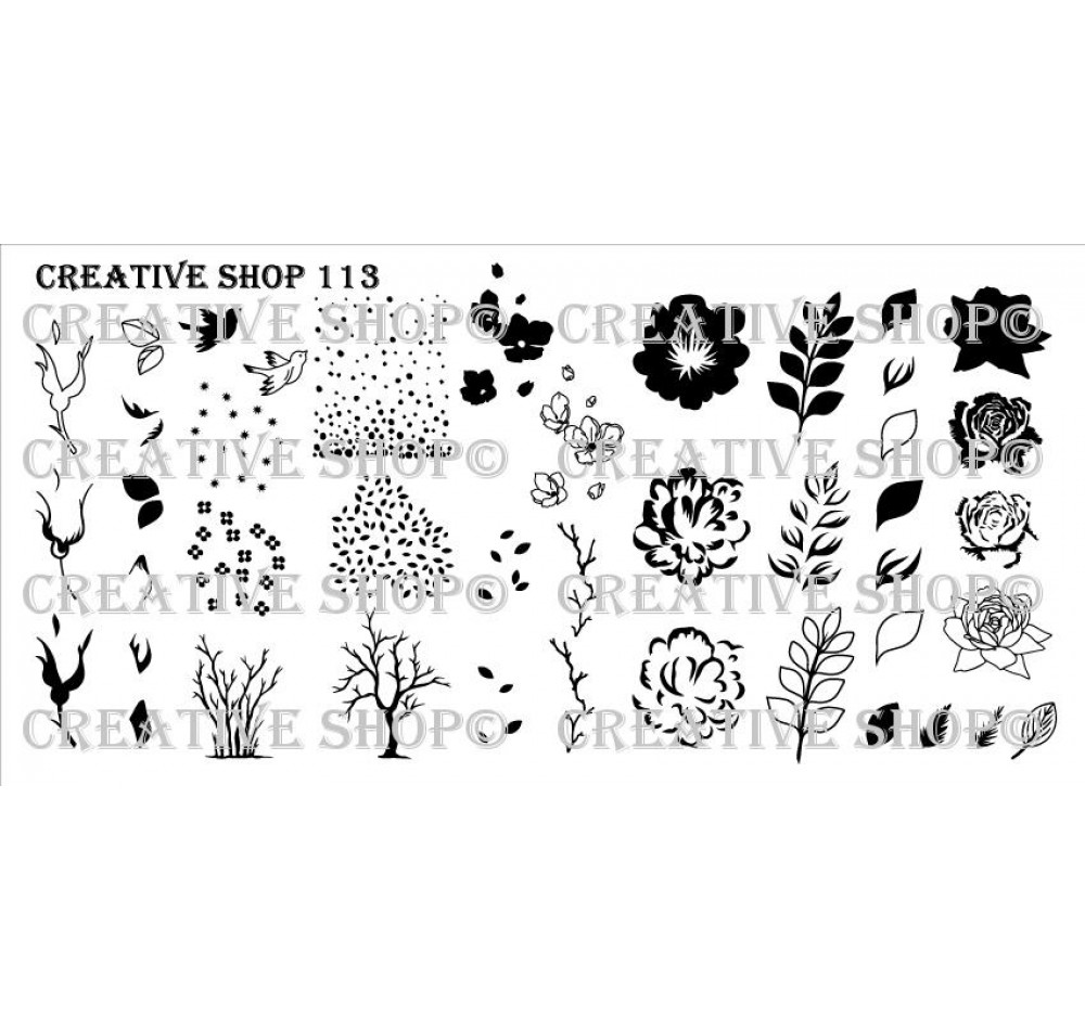 Пластина для стемпинга Creative Shop 113