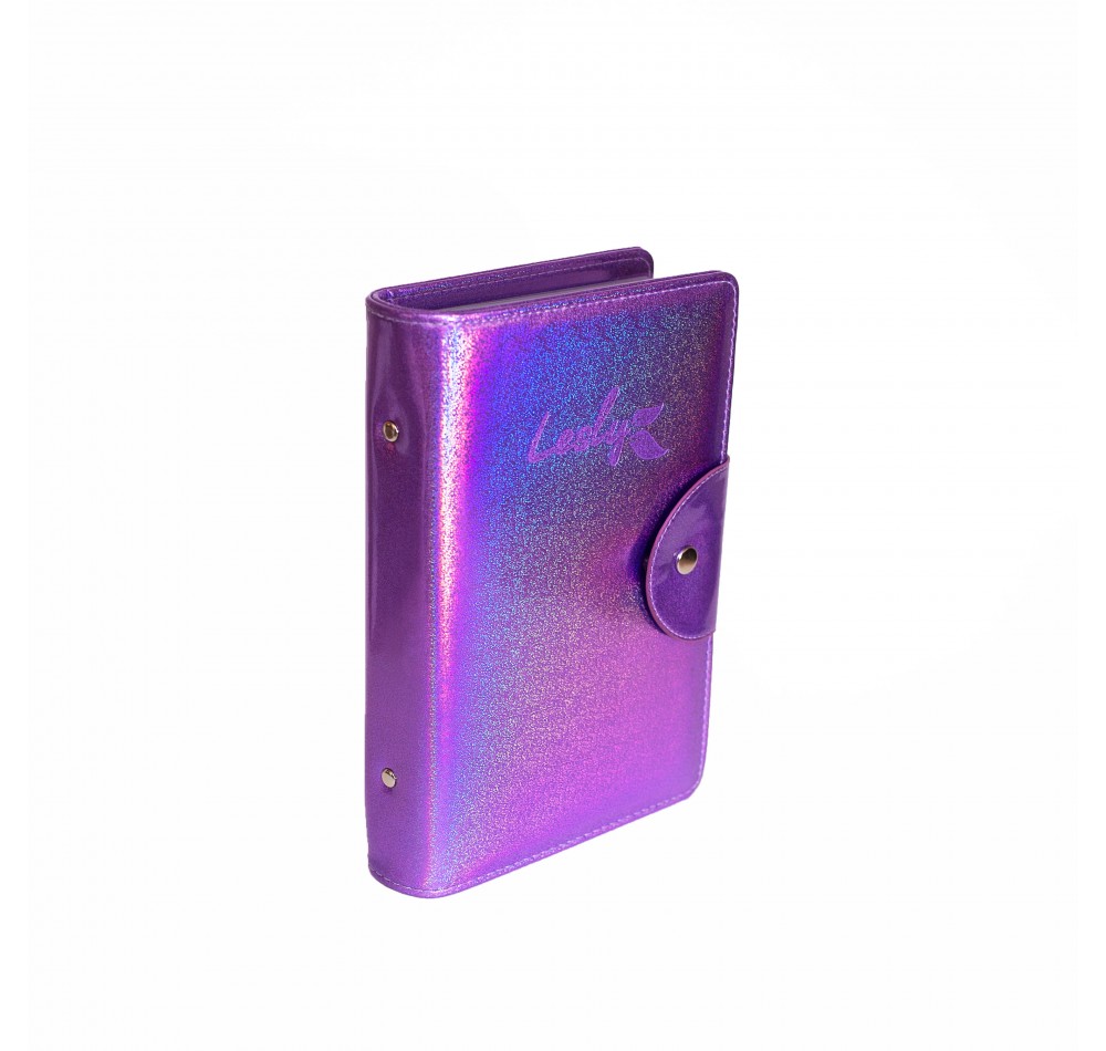 Универсальный органайзер Lesly для хранения пластин лазерный фиолетовый