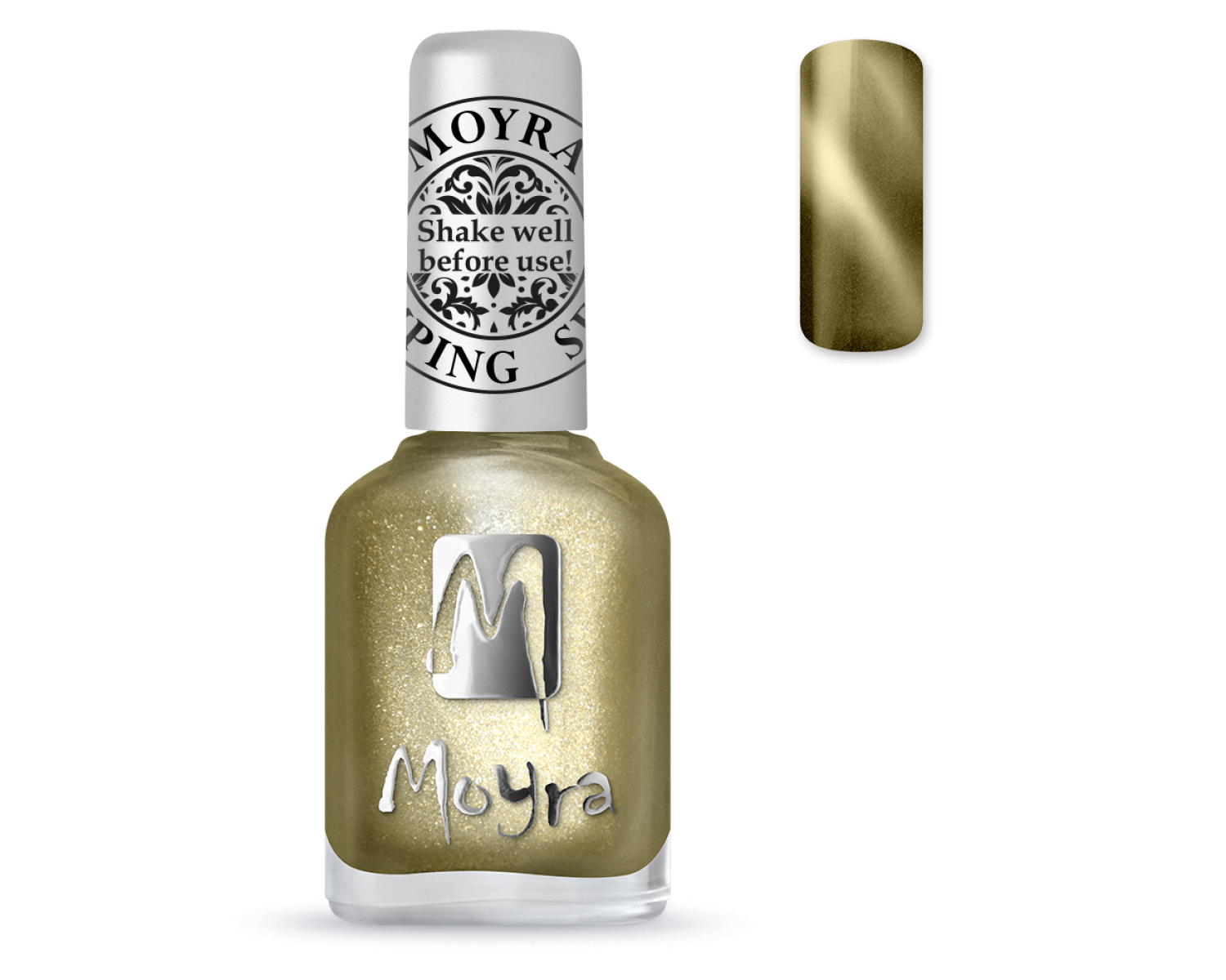 Лак для стемпинга Moyra - магнитный золото