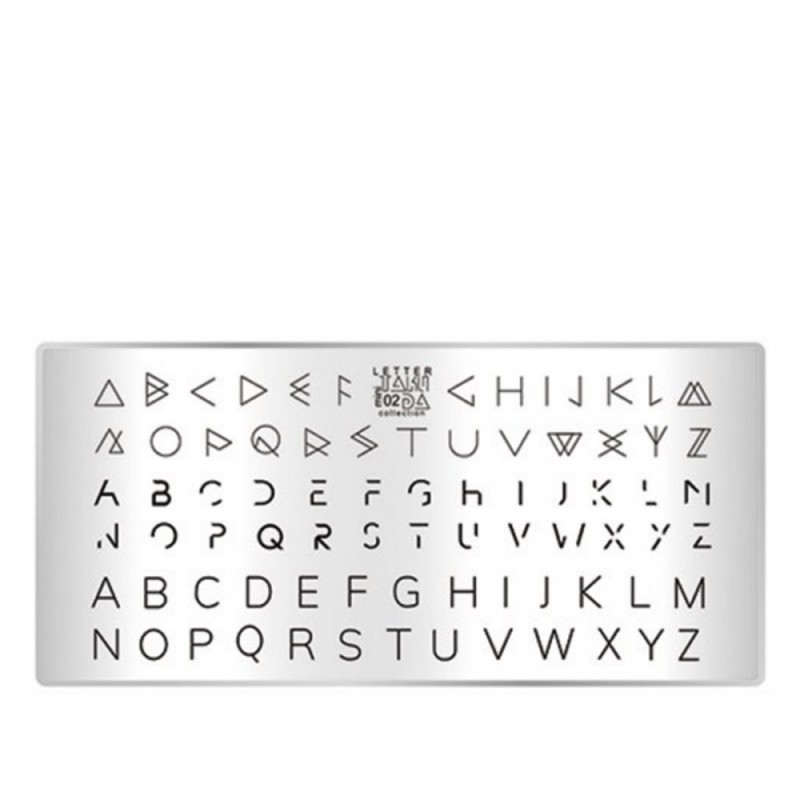 Пластина для стемпинга ТакиДа mini 02 Letter Collection