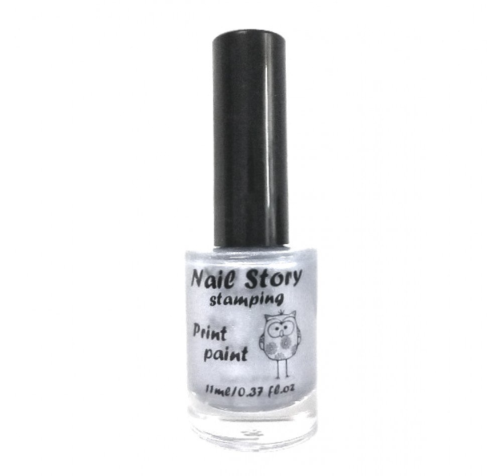 Лак для стемпинга Nail Story - Shine 02 серебро
